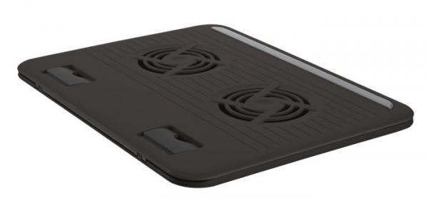 Stojan na notebook, s ventilátorom, USB, TRUST "Cyclone" 2