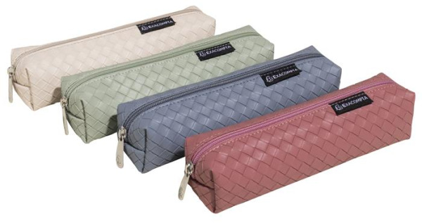 Peračník, na zips, hranatý, EXACOMPTA "Sienna", mix farieb 1