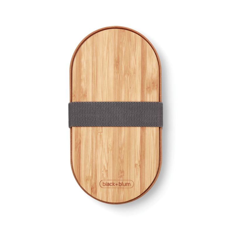 Nerezový dvojitý Bento box Black+Blum sivá 8