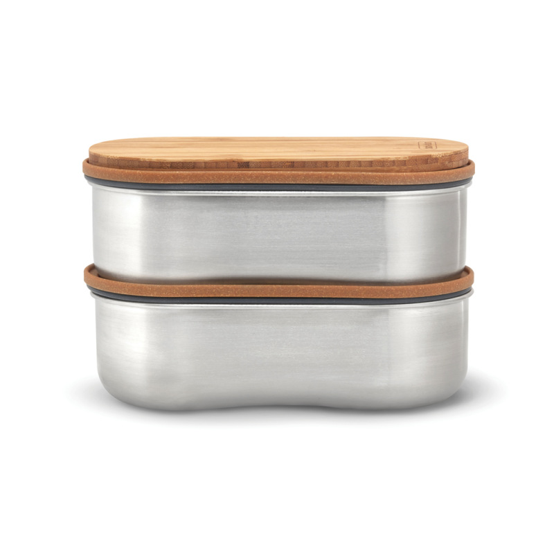 Nerezový dvojitý Bento box Black+Blum sivá 6