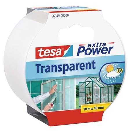 Lepiaca páska, textilná, 48 mm x 10 m, TESA, "Extra Power", priehľadná