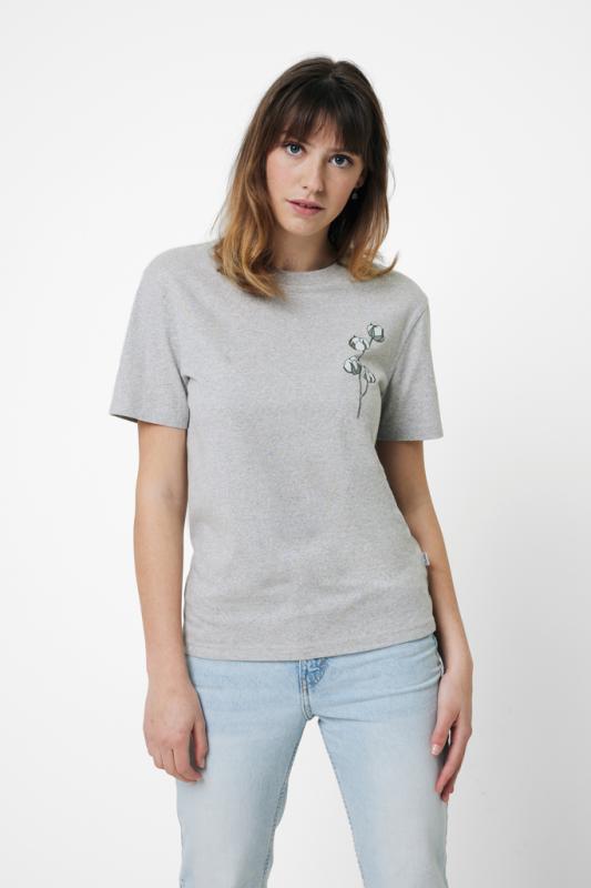 Nefarbené tričko IQONIQ Manuel z recykl. bavlny heather grey M 5