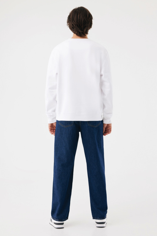 IQONIQ Toria Unisex mikina s okrúhl. výstrihom z rec. bavlny recycled white 5XL 13