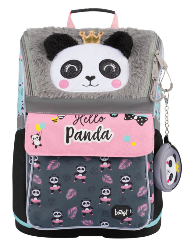 BAAGL SADA 5 Zippy Panda: aktovka, peračník, vrecko, zástera, peňaženka 1
