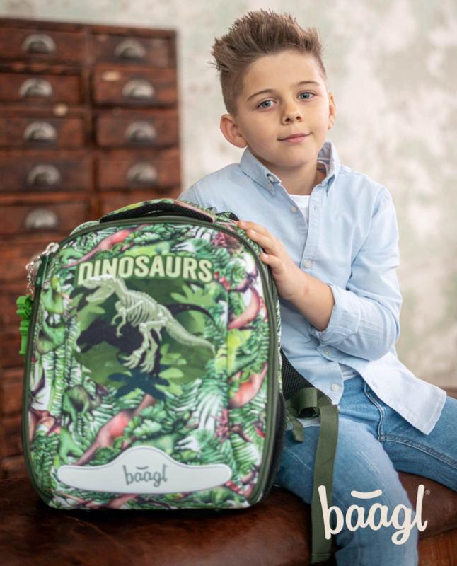 BAAGL Školská aktovka Shelly Dinosaurus 12