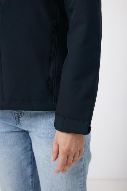 Dámska soft shell bunda IQONIQ Makalu z recykl. polyesteru čierna XXL 10