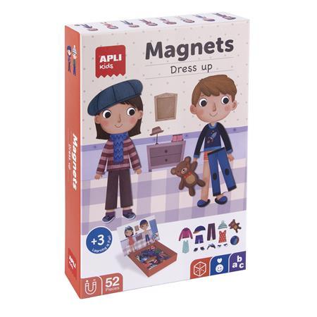 Sada na rozvíjanie zručností, magnetická, 40 ks, APLI "Kids", oblečenia