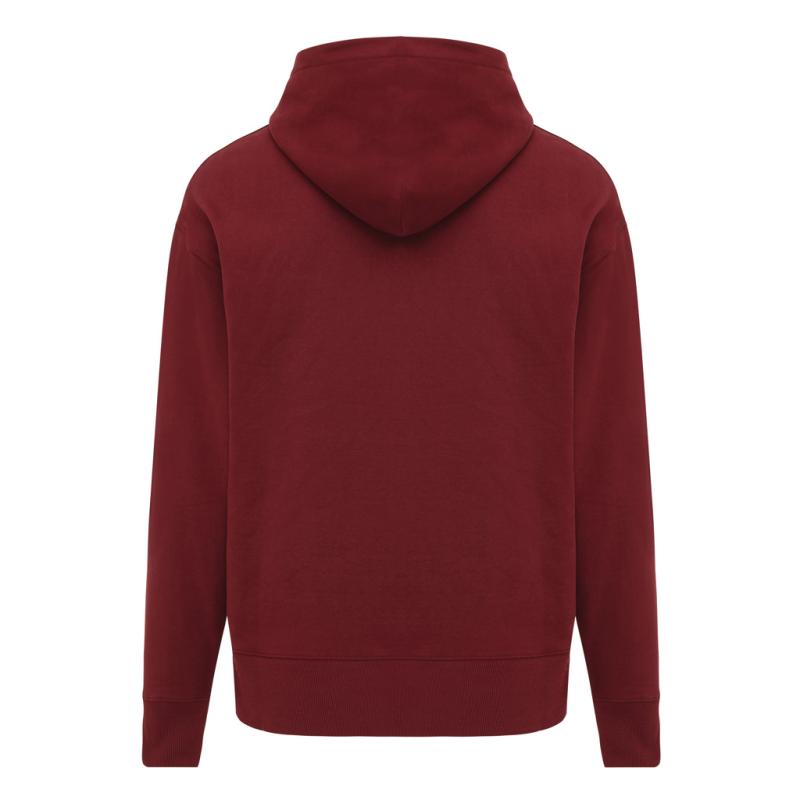 Mikina s kapucňou IQONIQ Yoho relaxed fit z recykl. bavlny vínovo červená XXXL 2