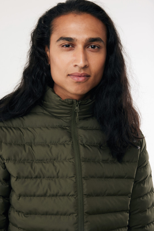 IQONIQ Maiko pánska prešívaná bunda z rec. polyesteru khaki XXL 8