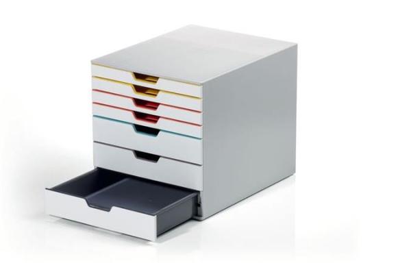 Úložný box na dokumenty, so 7 zásuvkami, DURABLE "VARICOLOR® MIX 7", farebný 3