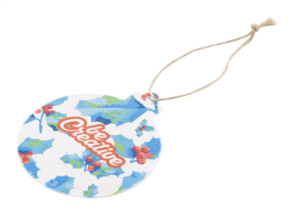 CreaJul Seed vlastná ozdoba na vianočný stromček zo semienkového papiera, okrúhla 2