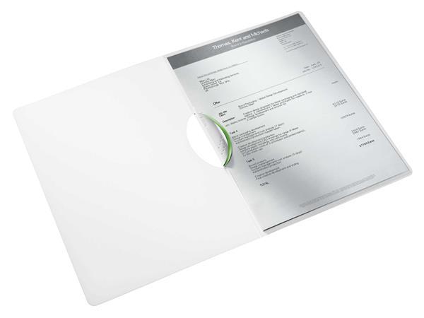 Rýchloviazač s klipom, PP, A4, LEITZ "Wow ColorClip", zelená 2