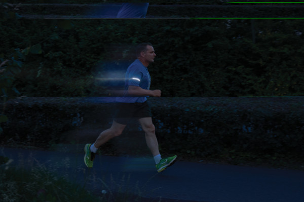 Lumi Sprint nabíjateľné bežecké LED svetlo z rec. RCS plastu sivá 7