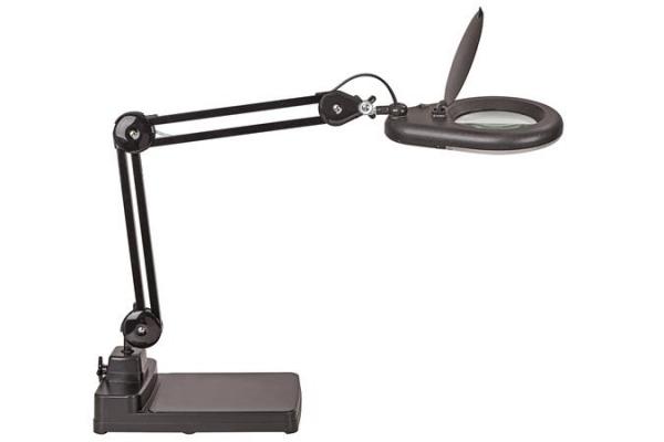 Stolová lampa, LED, lupa, MAUL "Viso", čierna 1