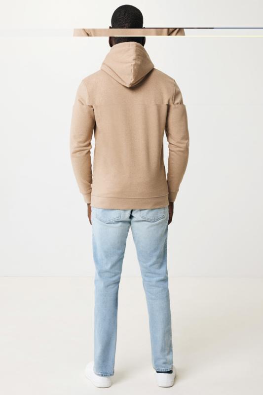 Nefarbená mikina s kapucňou IQONIQ Torres z recykl. bavlny heather brown XL 13
