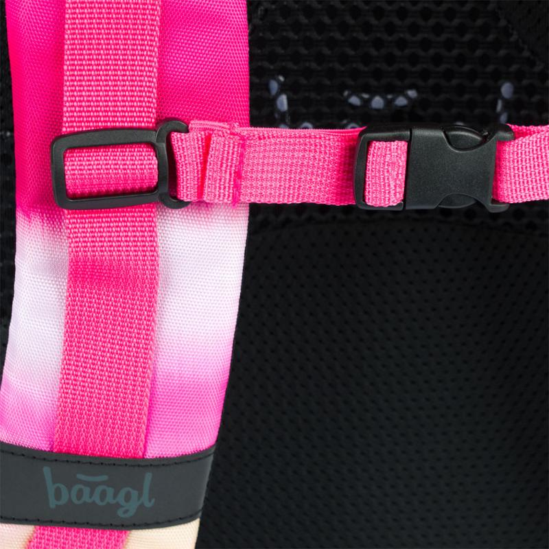 BAAGL Školský batoh Skate Pink Stripes 6