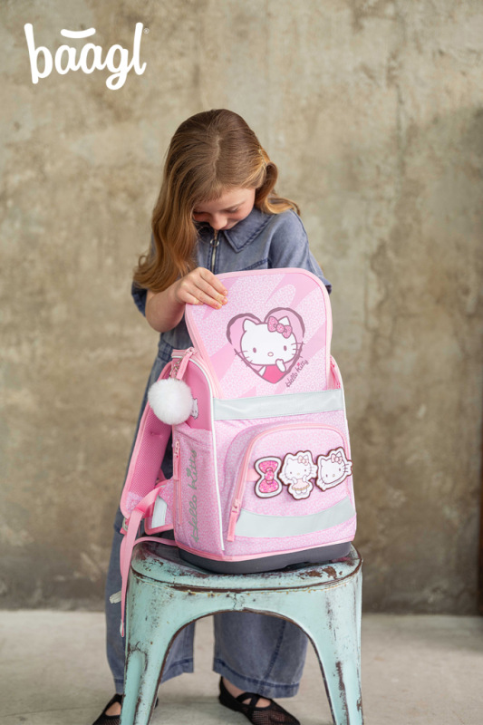 BAAGL Školská aktovka Zippy Plus Hello Kitty Sweet Leopard GRS 14