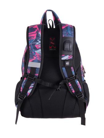 Batoh, 2in1, s priehradkou na notebook a s audio konektorom, PULSE "Teens Pink Ice" 2