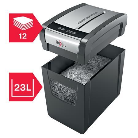 Skartovací stroj, konfety, 12 listov, REXEL, "Momentum X312-SL" 4