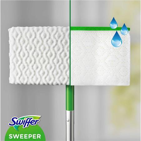 Súprava štarter, mop, s mokrými a suchými náhradnými hlavicami, SWIFFER "Sweeper" 4