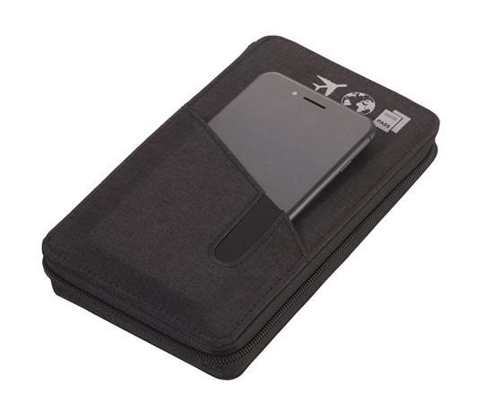 Box na dokumenty, na cestovanie, s RFID ochranou, s guľôčkovým perom, TROIKA "Cargosafe", 3