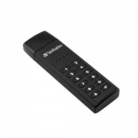USB kľúč, 32GB, šifrovanie heslom, 160/130Mb/s, USB 3,0, VERBATIM "Keypad Secure" 2