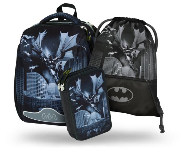 BAAGL SADA 3 Shelly Batman Dark City: aktovka, peračník, vrecko