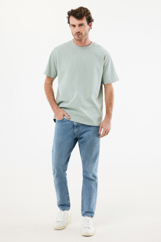 IQONIQ Nikko tričko z hrubej recyklovanej bavlny Iceberg green XXL 5