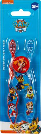 . Zubná kefka, pre deti, mäkká, 2 ks, s krytkou, 3+, "Paw Patrol" 1