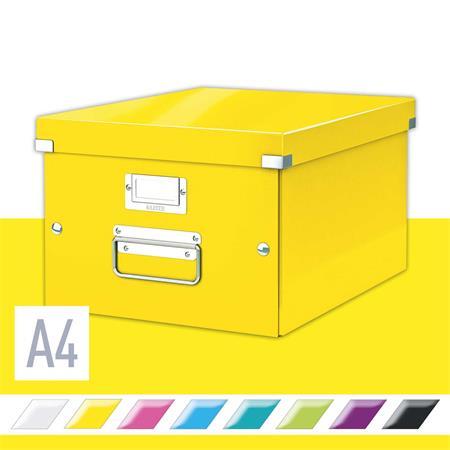 Odkladací box, A4, LEITZ "Click&Store", žltá 2