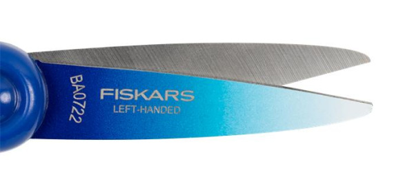 Nožnice, školské 15 cm, pre ľavákov, FISKARS, ombre modré 3