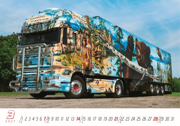 Nástenný kalendár Trucks 2027 4