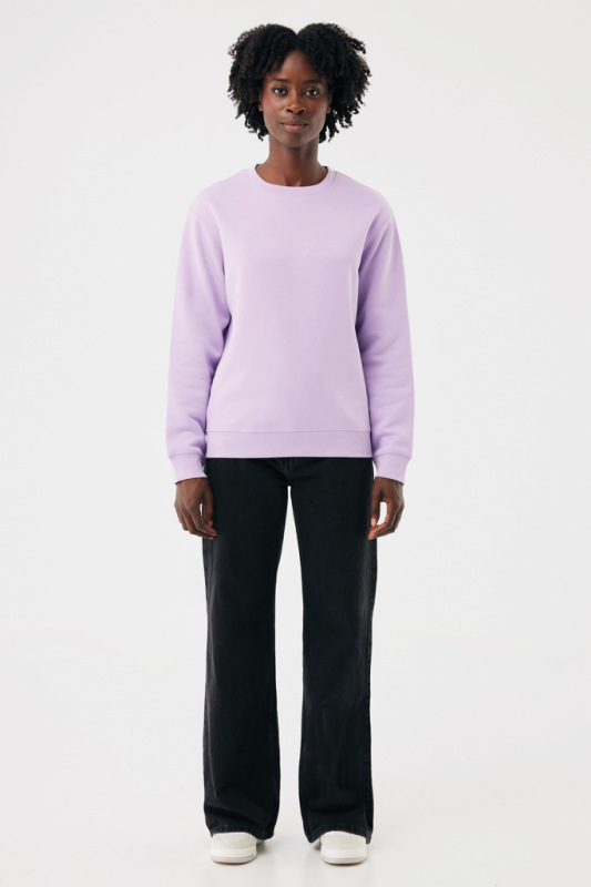 IQONIQ Toria Unisex mikina s okrúhl. výstrihom z rec. bavlny lavender XL 11