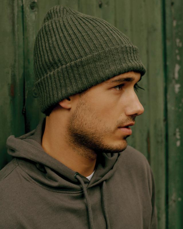 Dvojito pletená beanie čapica Impact z Polylana® AWARE™ zelená 9
