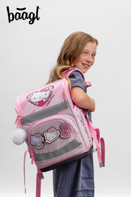 BAAGL Školská aktovka Zippy Plus Hello Kitty Sweet Leopard GRS 15