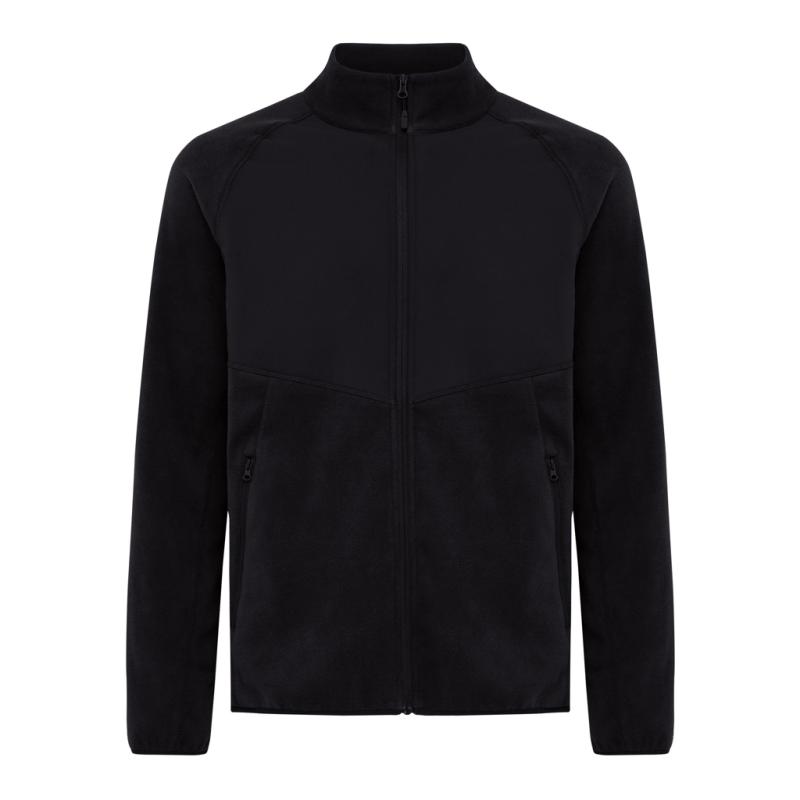 Micro fleece bunda na zips IQONIQ Talung z rec. polyesteru čierna XXS 1
