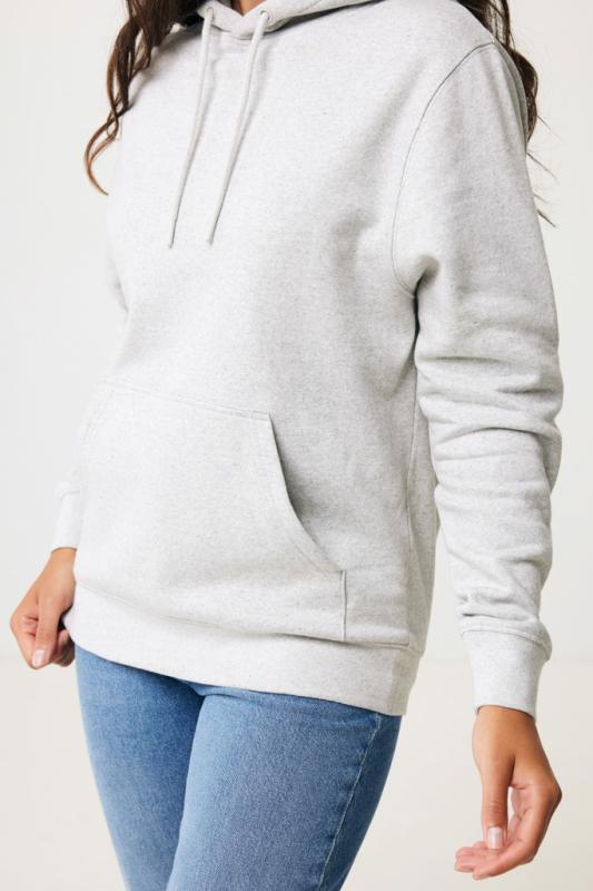 Ľahká mikina s kapucňou IQONIQ Rila z recykl. bavlny light heather grey M 10