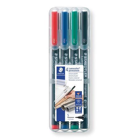 Permanentný popisovač, sada, OHP, 0,4 mm, STAEDTLER "313 S", 4 rôzne farby 1