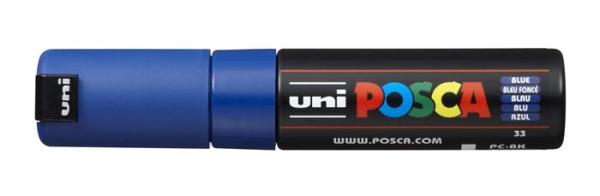 Dekoračný popisovač, 8 mm, UNI "Posca PC-8K", modrá 1