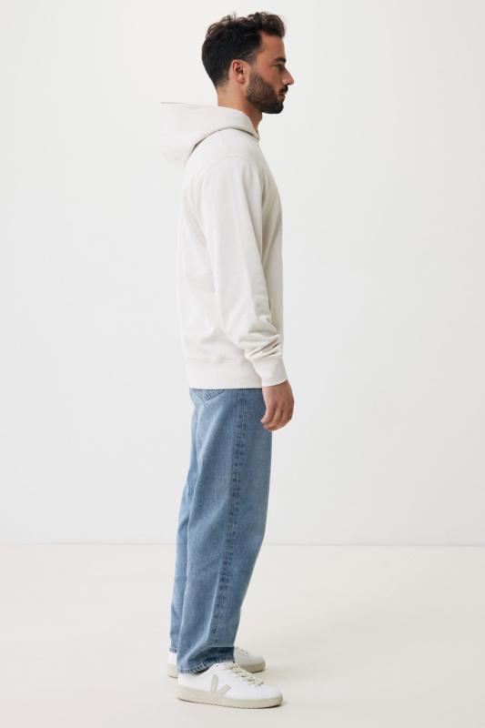 Mikina s bočnými vreckami IQONIQ Yengo z rec. bavlny ivory white XXL 7