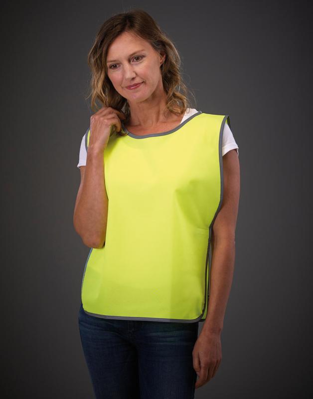 Reflexná vesta Fluo s lemovaním 3