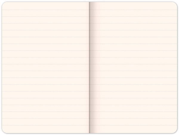 NOTIQUE Notes Hardy, hnedý, linajkovaný, 13 x 21 cm 1