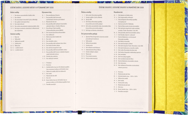 NOTIQUE Týždenný magnetický diár Citróny 2026, 11 x 16 cm 5