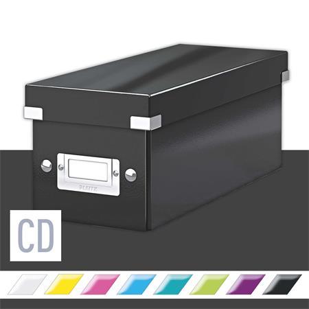 Úložná škatuľa na CD, LEITZ "Click&Store", čierna 2