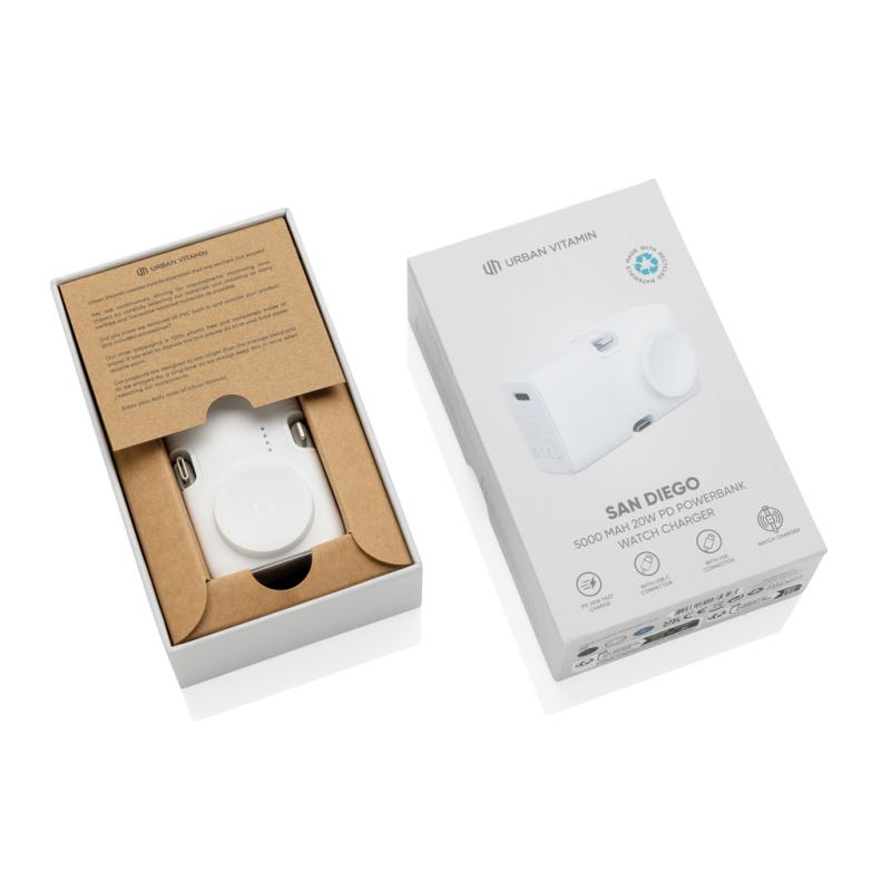Powerbanka Urban Vitamin San Diego 20W PD z plastu RCS biela 14