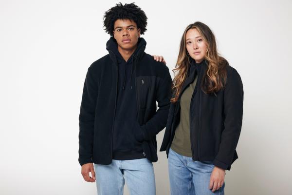Mikina s kapucňou IQONIQ Yoho relaxed fit z recykl. bavlny čierna XL 8