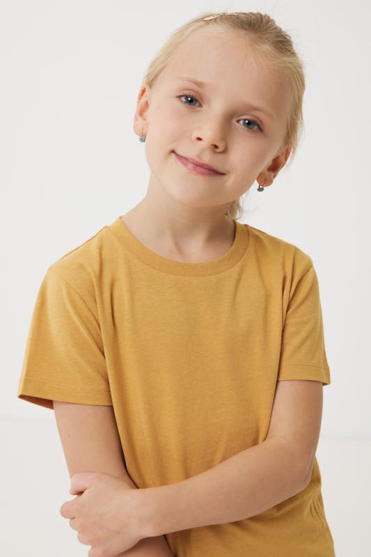 Detské tričko IQONIQ Koli z recykl. bavlny ochre yellow 7-8r (122-128cm) 17