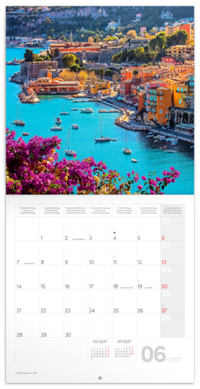 NOTIQUE Grid calendar Provence 2027, 30 x 30 cm 1