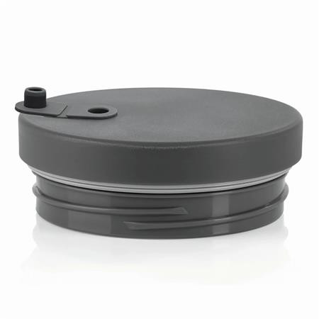 . Termohrnček, 1,2 l, so slamkou, s uškom, sivý 3