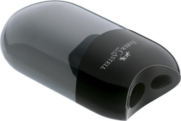 Strúhadlo, dvojdierové, FABER-CASTELL, čierne 2